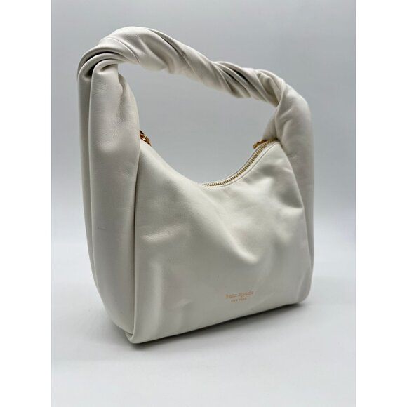 KATE SPADE NY Twirl top handle leather small crossbody bag - White - Picture 6 of 14